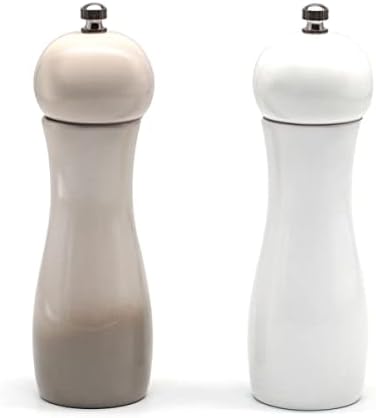 IMIKEYA 6 Inch Ceramic Pepper Mill Set