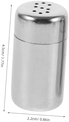 Cabilock 4-Piece Mini Stainless Steel Salt and Pepper Shakers Set