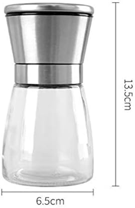 Refillable Pepper Mill Set with Salt Peppercorn Grinders
