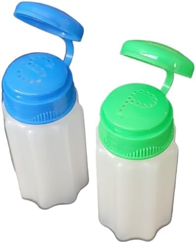 Camping Salt Pepper Shakers Set - Durable Mini with Flip Lids