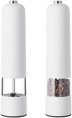 Double Function Salt Pepper Grinder Set - Effortlessly Grind Your Favorite Spices