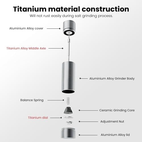 Ergonomic Professional Salt Grinder