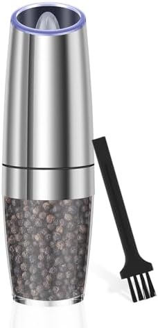 Stainless Steel Electric Salt Grinder with LED Light