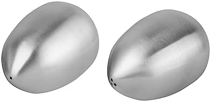 2-Piece Shape Salt Pepper Shakers Set Stainless Steel for Kitchen Uses
