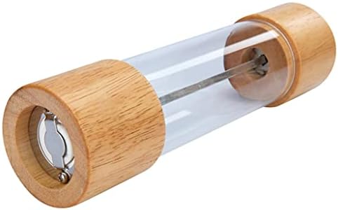 Reliable Manual Salt Pepper Mill with Adjustable Grading Wooden Shell