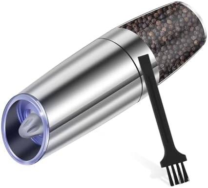 Stainless Steel Electric Salt Grinder with LED Light