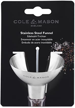 Cole Mason Stainless Steel Salt and Pepper FunnelW
