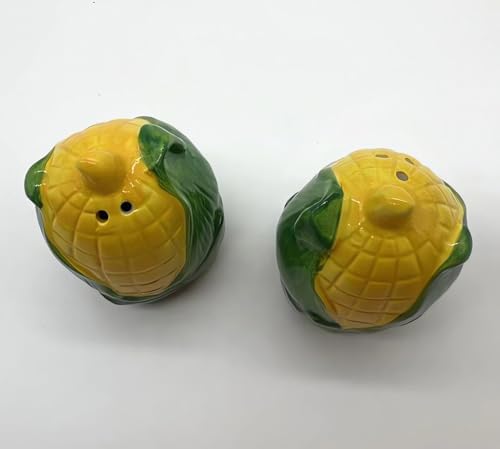 3D Hand-Painted Ceramic Salt and Pepper Shakers Set of 2