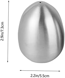 2-Piece Shape Salt Pepper Shakers Set Stainless Steel for Kitchen Uses