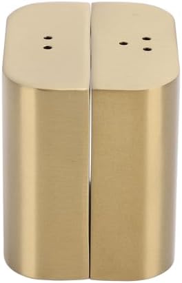 Sturdy Stainless Steel Salt Pepper Shakers Set with lids for Home Kitchen