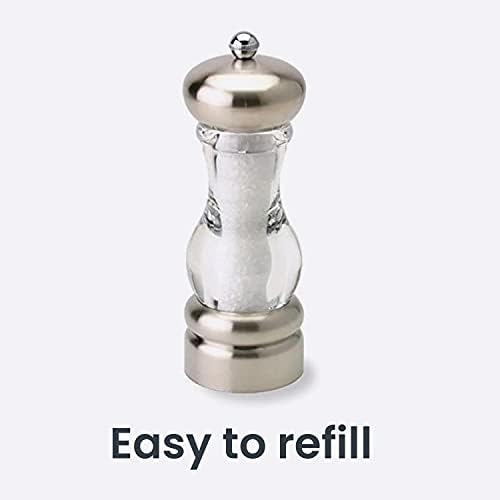 Perfect 7 Stainless Steel Salt Mill for Cooking Grilling and More