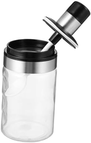 UTHCLO 1pc Stainless Steel and Glass Seasoning Shaker with Spoon