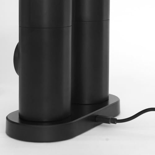 Premium Electric Salt and Pepper Grinder Set USB Rechargeable Automatic Spice Mills