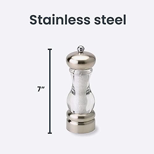 Perfect 7 Stainless Steel Salt Mill for Cooking Grilling and More
