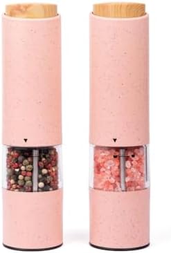 Electric Salt and Pepper Grinder SetAdjustable Coarse to Fine