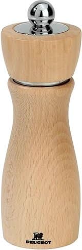 Premium Salt Mill Stainless Steel Beechwood Design 16cm 63in