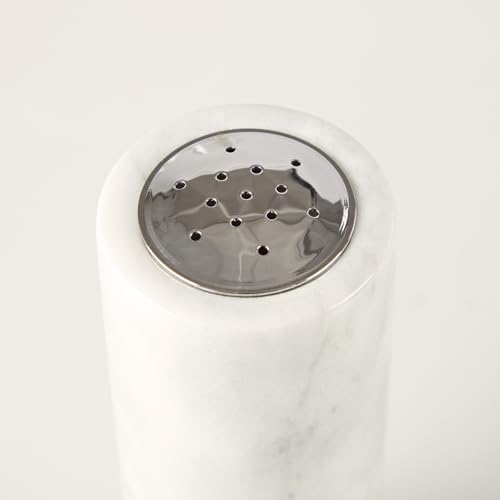 White Marble Salt Shaker - Multi-Purpose Kitchen Dispenser