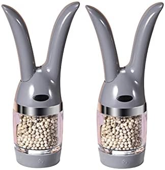 Premium Salt and Pepper Mill Set for Easy Grading Refill