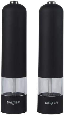 Bland-Son Electric Salt Pepper Grinder Set with 66g Salt 30g Pepper