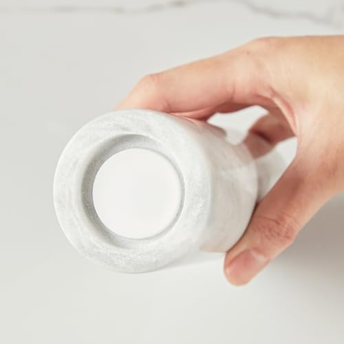 White Marble Salt Shaker - Multi-Purpose Kitchen Dispenser