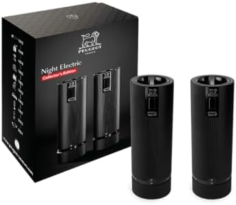 Genuine Peugeot Electric Salt Pepper Mill Set for Home Use