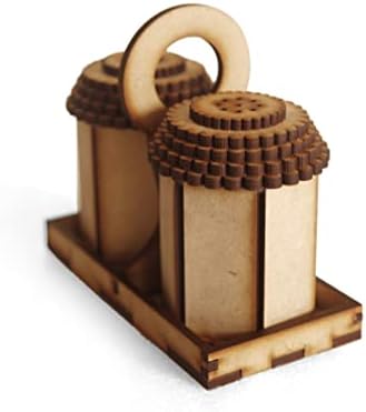 HERCOOR Durable Adjustable Salt and Pepper Mill Set