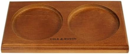 Cole Mason Salt Pepper Mill Tray Brown Wood