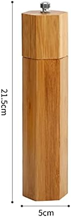 LEIXIUSM Classic Oak Wood Pepper Mill Shaker