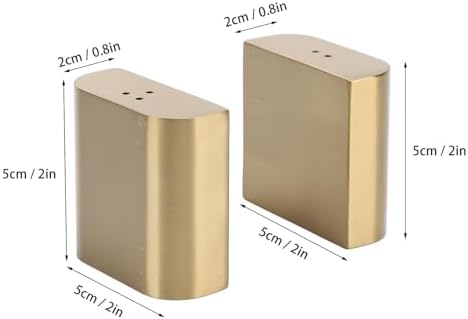 Sturdy Stainless Steel Salt Pepper Shakers Set with lids for Home Kitchen