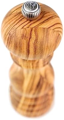Premium Olive Wood Salt Mill Eco-Friendly French-Designed