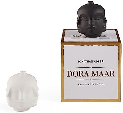 Jonathan Adler Dora Maar Salt Pepper Set WhiteBlack Small