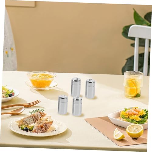 Mini Stainless Steel Salt Pepper Shakers