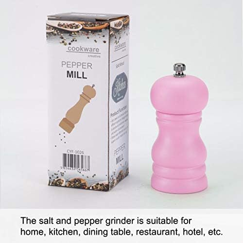 UXCell Adjustable Wooden Salt Pepper grinder with 45-inch Design