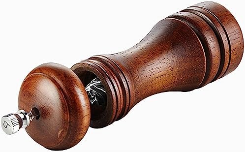 Stylish Set of Wooden Salt and Pepper Grinders - Premium Oak with Adjustable Mechanism