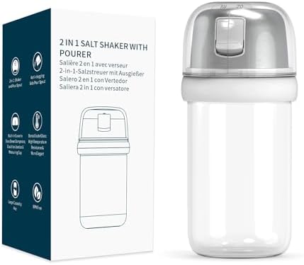 2-in-1 Glass Salt Shaker from KITCHENDAO