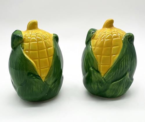 3D Hand-Painted Ceramic Salt and Pepper Shakers Set of 2