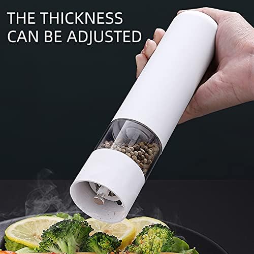 LEIXIUS Electric Salt and Pepper Mill Shaker with LED Light