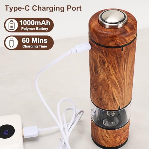 Zoolc Electric Salt Pepper Grinder Rechargeable Set