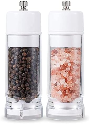 Pepper Shaker Set Stainless Steel Glass Design