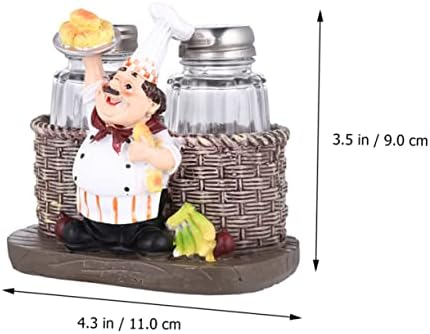 LABRIMP Resin Chef Salt Pepper Shaker Set