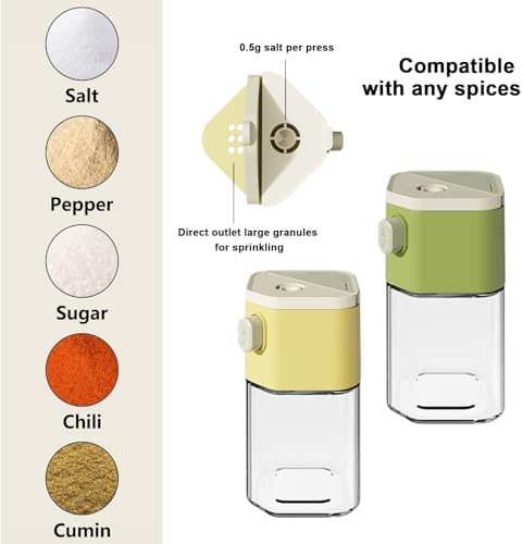 Precision Salt Pepper Shakers with 002oz Metering