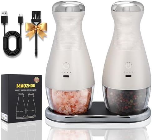 Gravity Electric Salt Pepper Grinder Set with LED Light 1