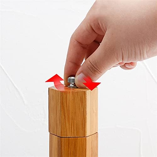 LEIXIUSM Classic Oak Wood Pepper Mill Shaker