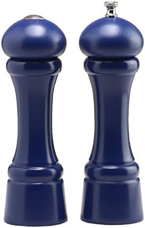 8-Inch Windsor Pepper Mill and Salt Shaker Set Cobalt Blue