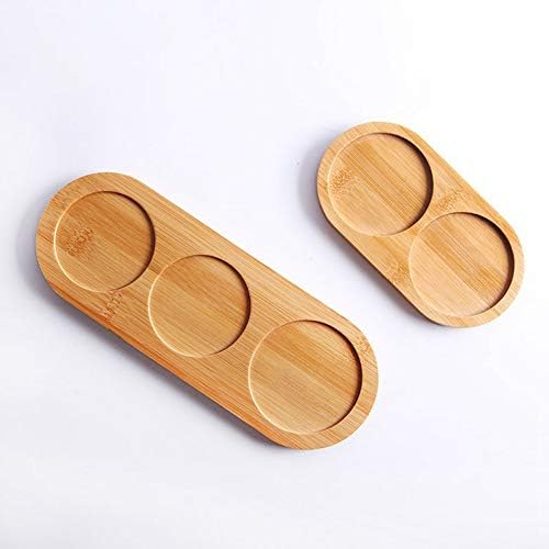 URMAGIC Bamboo Salt Pepper Mill Tray Set