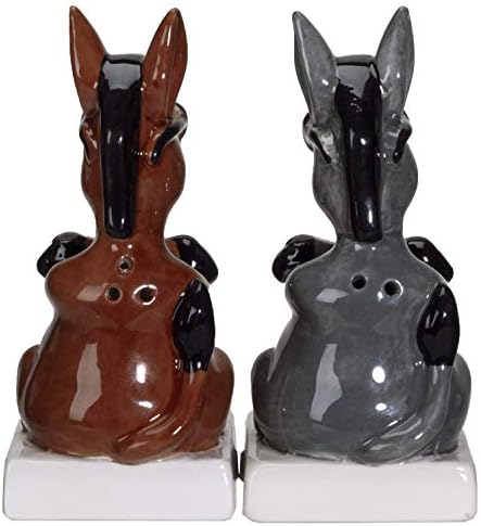 Cupids Choice Elegant Ceramic Salt Pepper Shakers Set