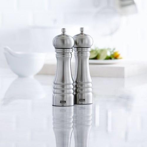 Adjustable Stainless Steel Pepper Salt Mill Set