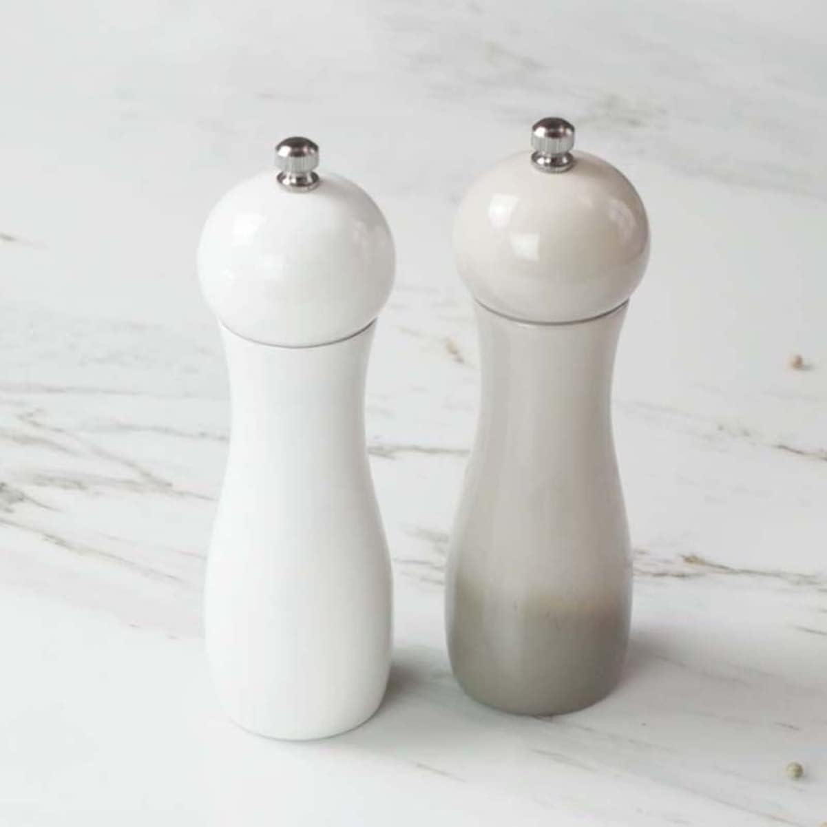 IMIKEYA 6 Inch Ceramic Pepper Mill Set