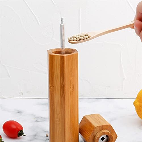 LEIXIUSM Classic Oak Wood Pepper Mill Shaker