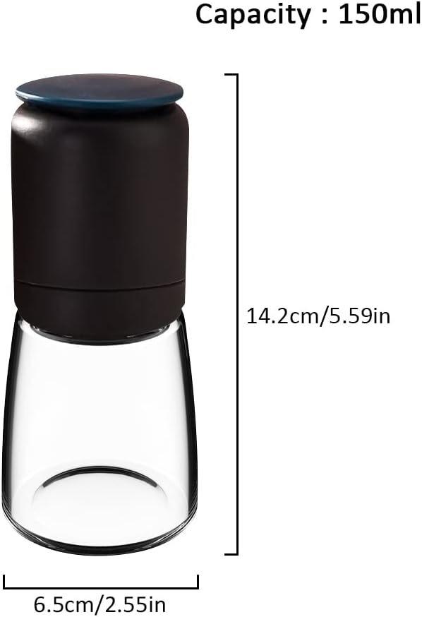 Premium Glass Salt Pepper Grinder